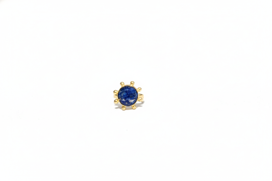 checkercut sodalite ring