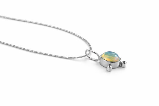 Handmade Ethiopian Opal pendant