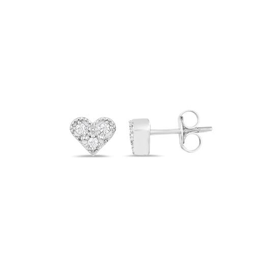 Diamond Heart Studs1