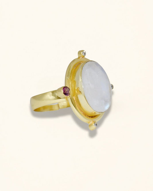 Handmade Moonstone Elegance Ring