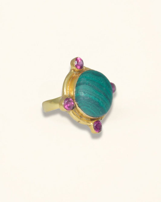 Handmade Malachite Natural Ring