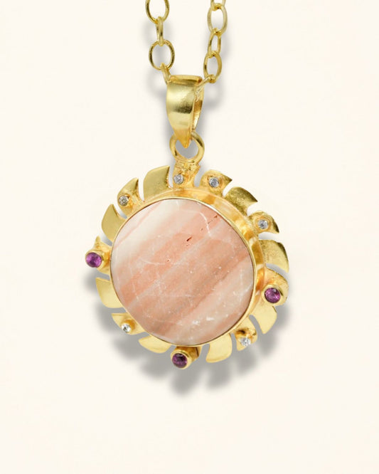 Solar Flare Gemstone Pendant