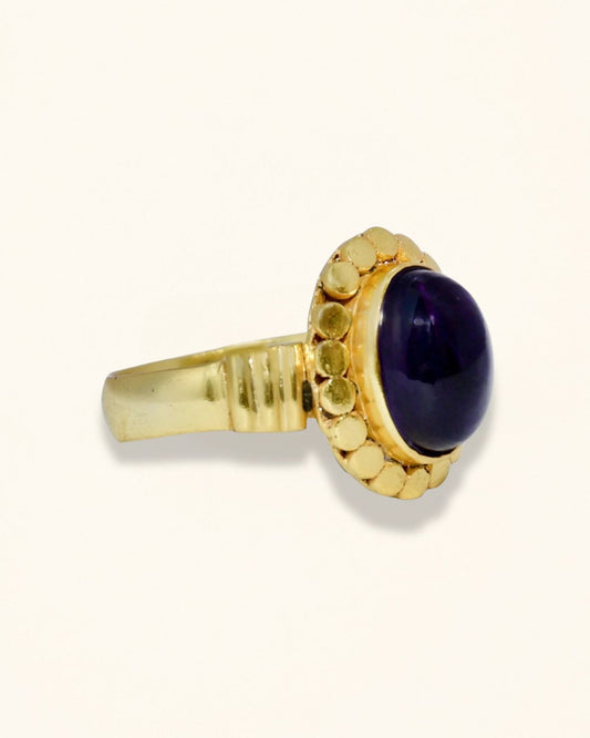 Handmade Petite Amethyst Ring