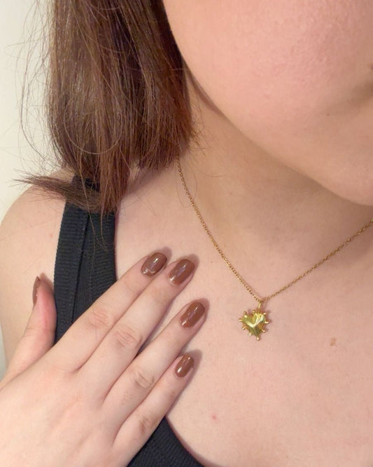 Handmade heart charm