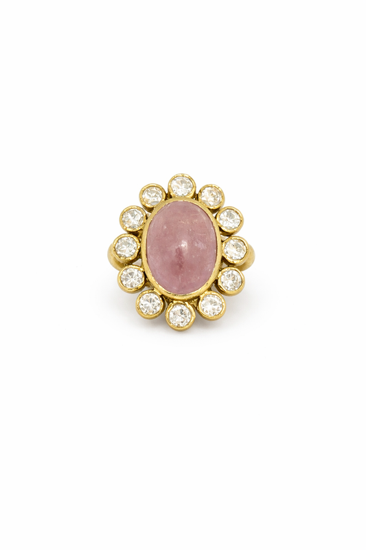 Handmade_Dual_tone_Morganite_Cabochon_Polki_Ring5