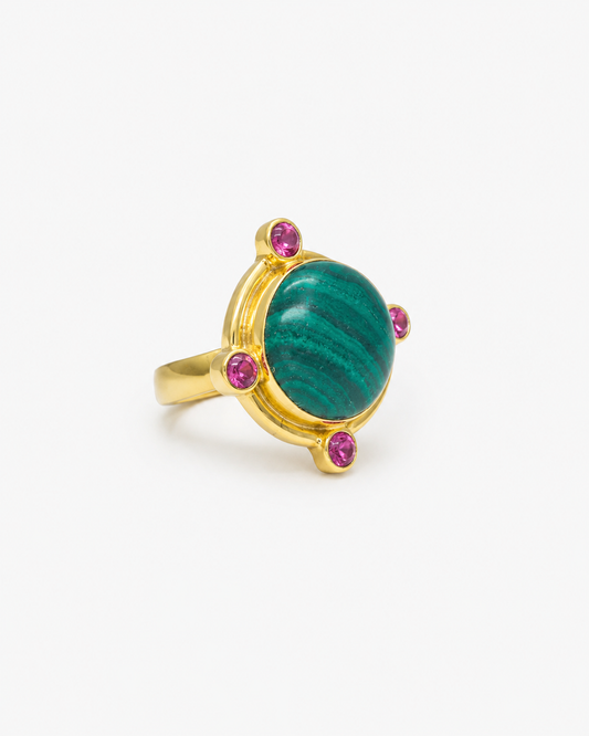 Handmade Malachite Natural Ring