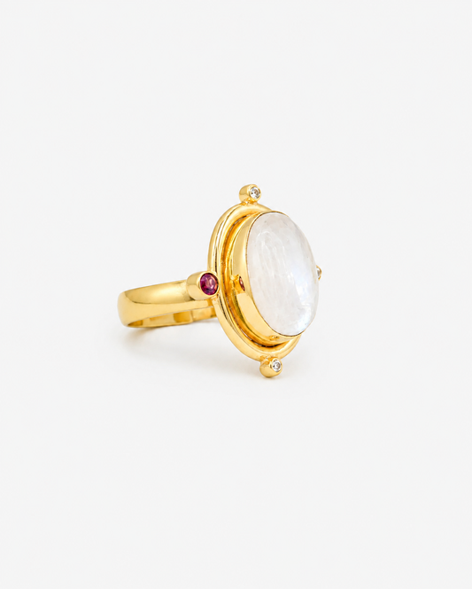 Handmade Moonstone Elegance Ring