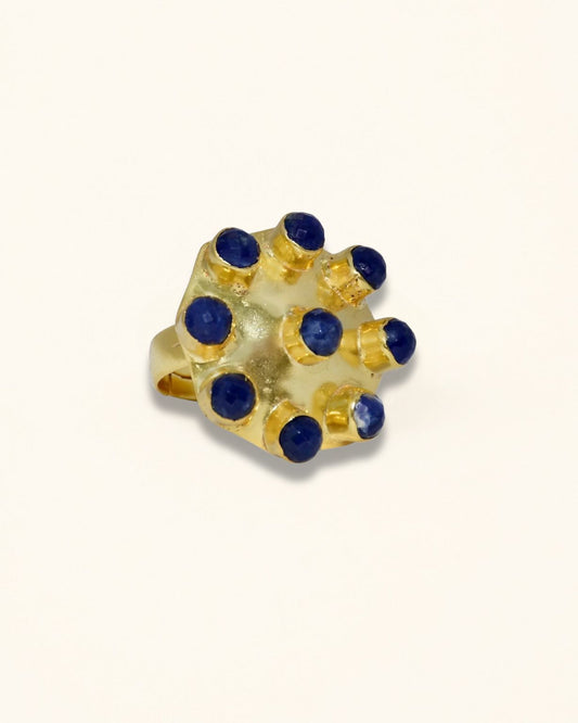 Handmade Nautral Sodailte gemstone ring