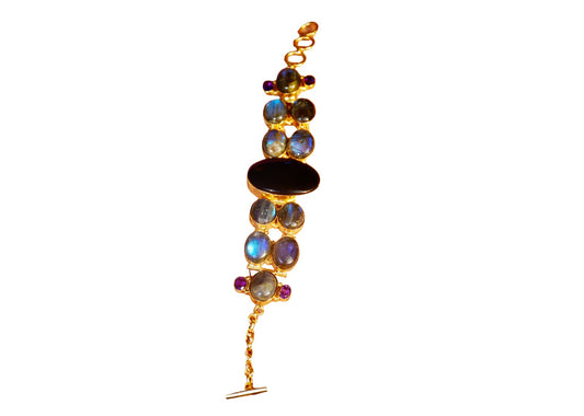 Natural labradorite Bracelets1