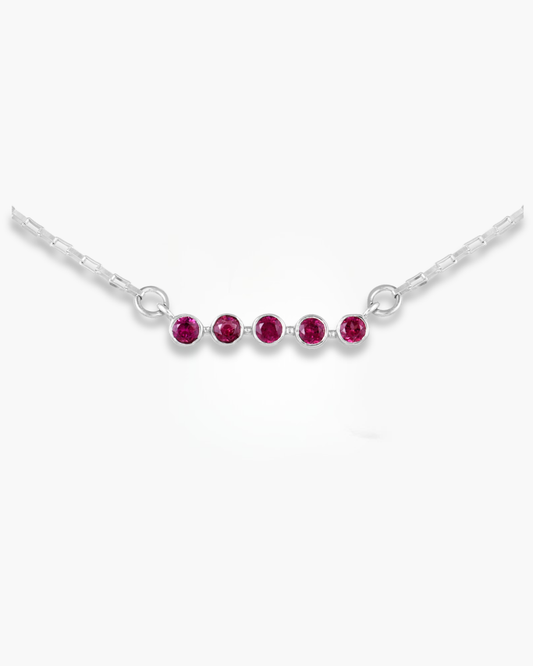 Rhodolite Bezel Set Pendant