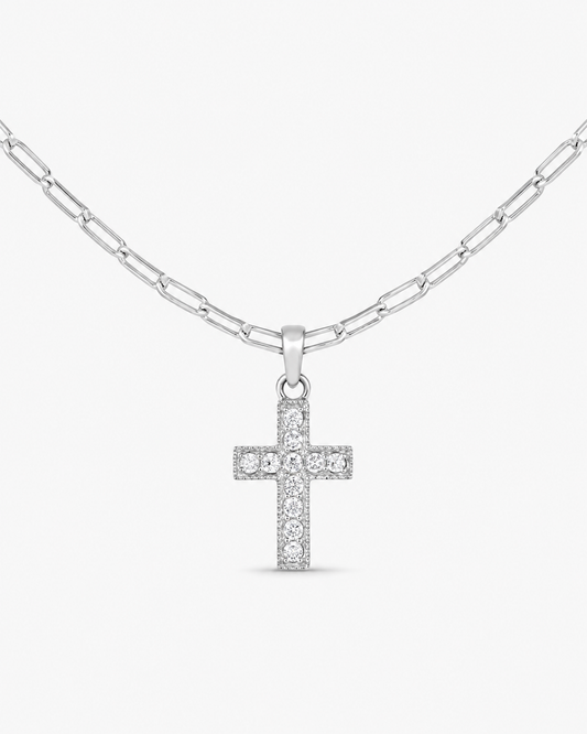 Moissanite Cross Pendant