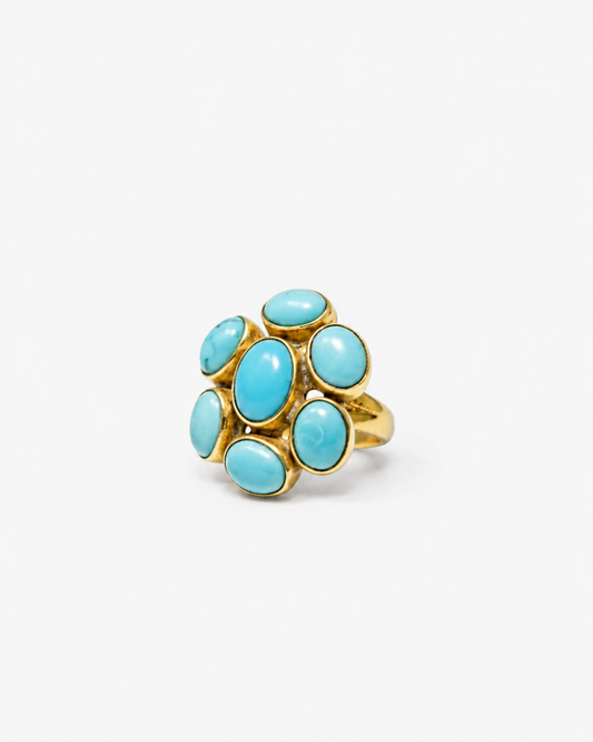 Handmade Turquoise Cabochon Ring