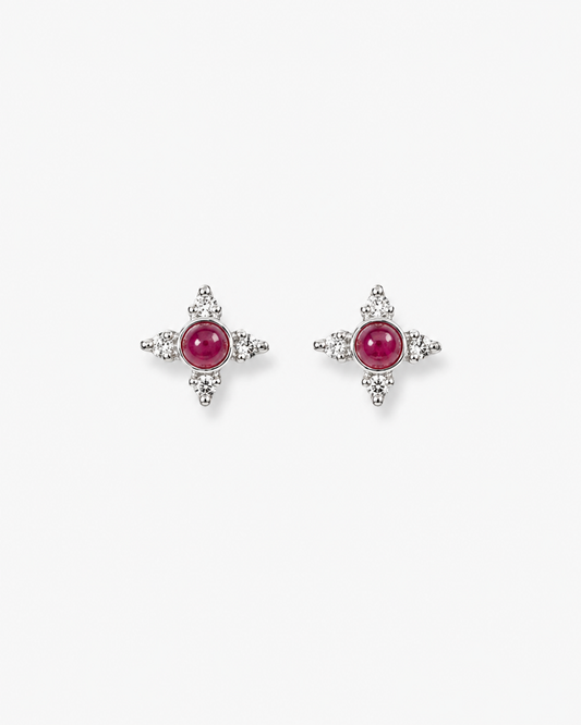 Handmade Pink Tourmaline Studs