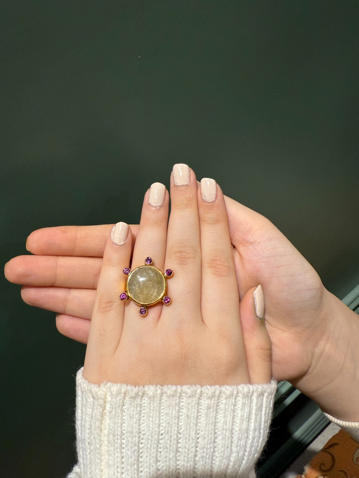Timeless Glow: Discover the Artistry Behind the Chisel Drop Statement Ring