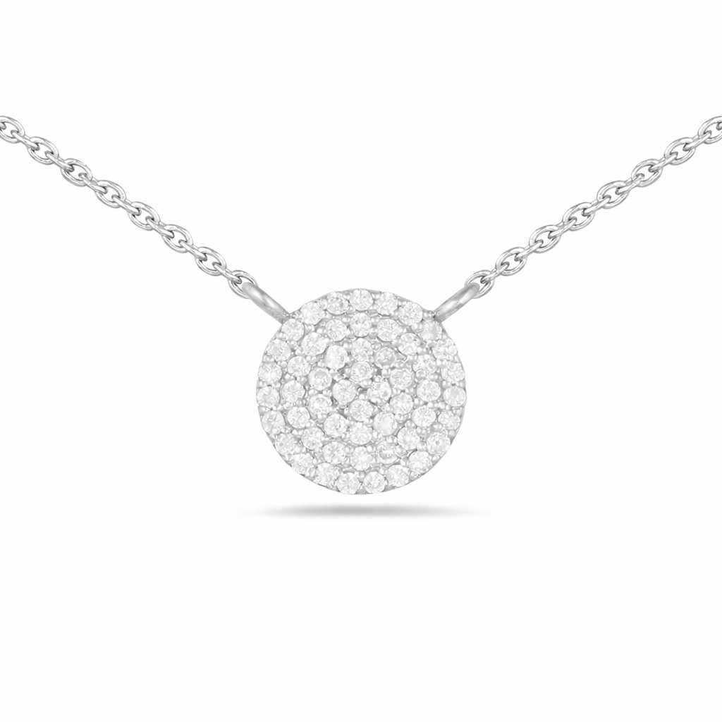 Concentric Moissanite Pendant