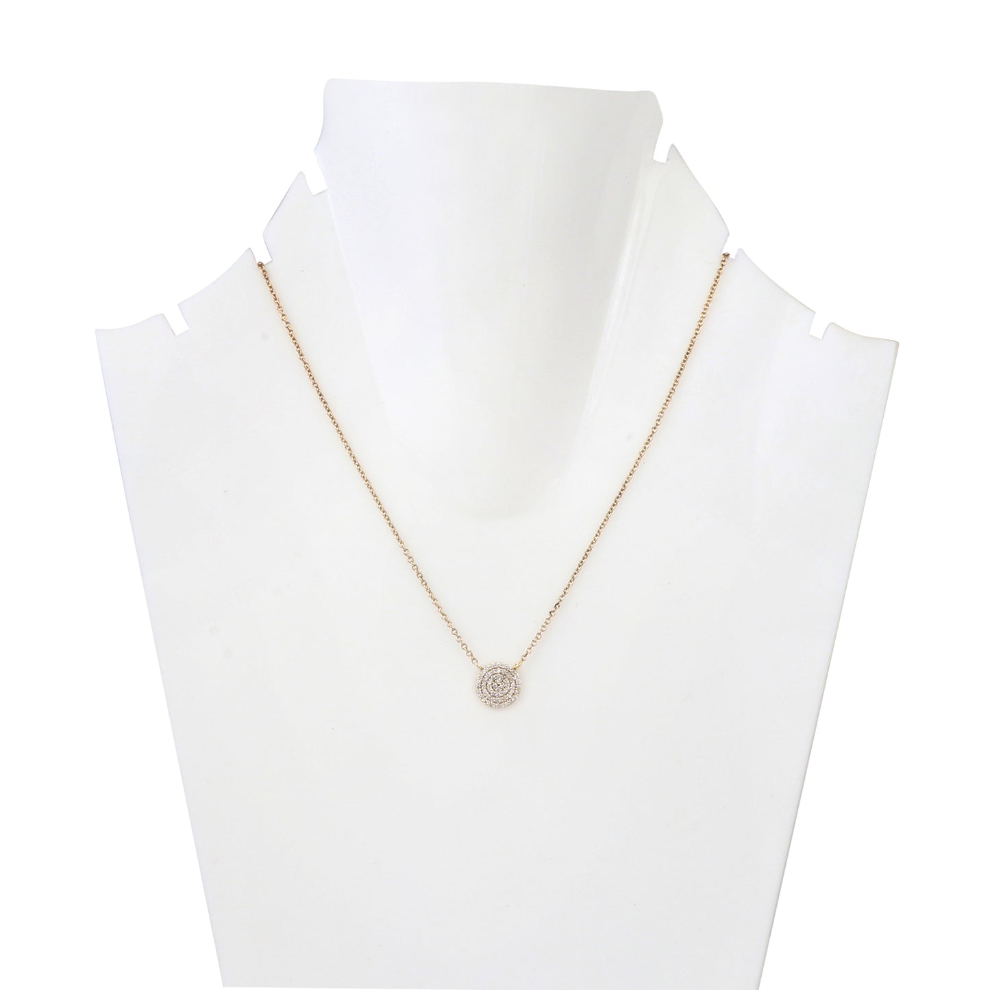 Concentric Moissanite Pendant4