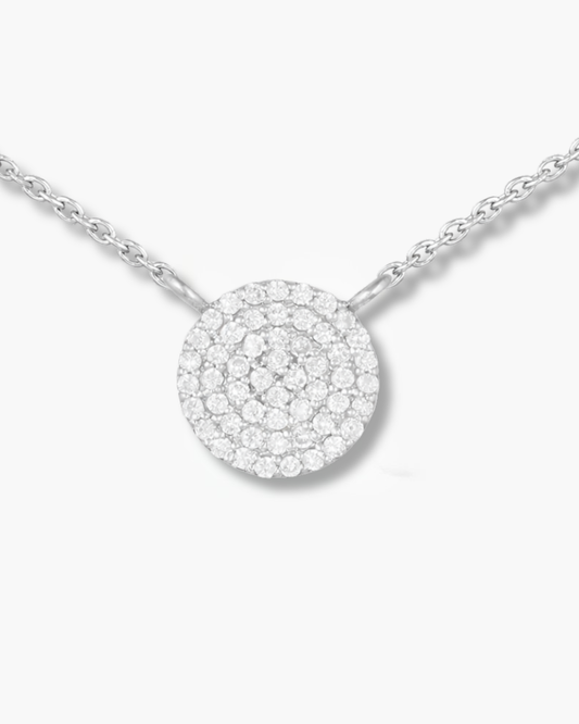 Concentric Moissanite Pendant