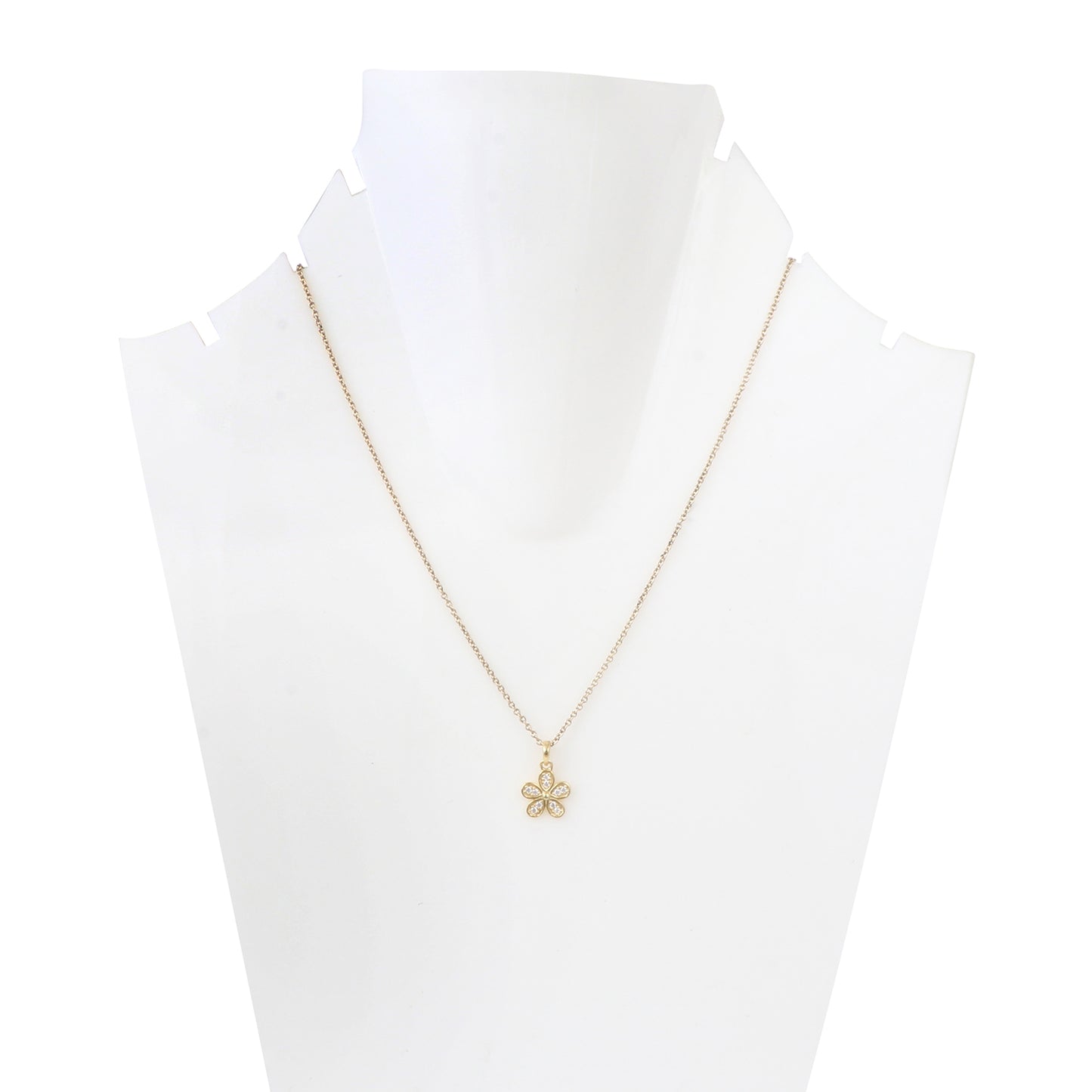 Diamond flower pendant4