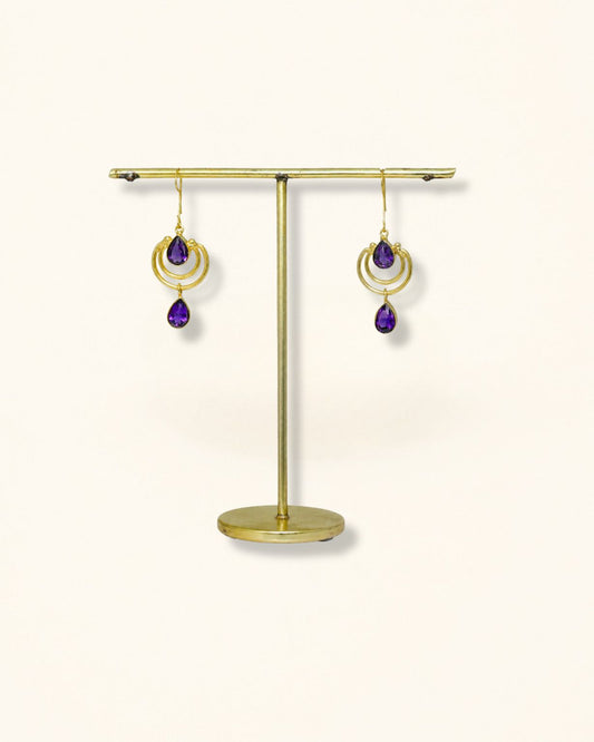 Handmade Amethyst Earrings