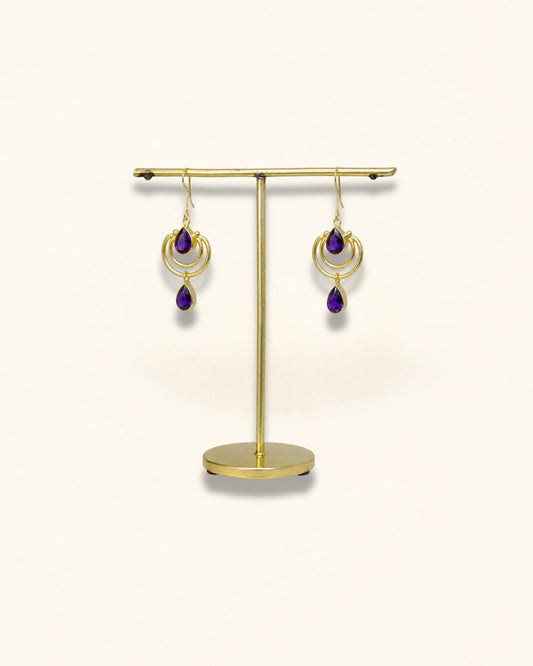 Handmade Amethyst Earrings