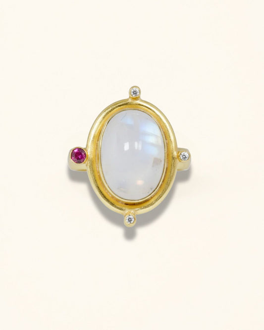 Handmade Moonstone Elegance Ring