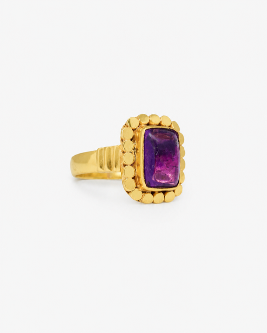 Handmade Amethyst Petite Ring