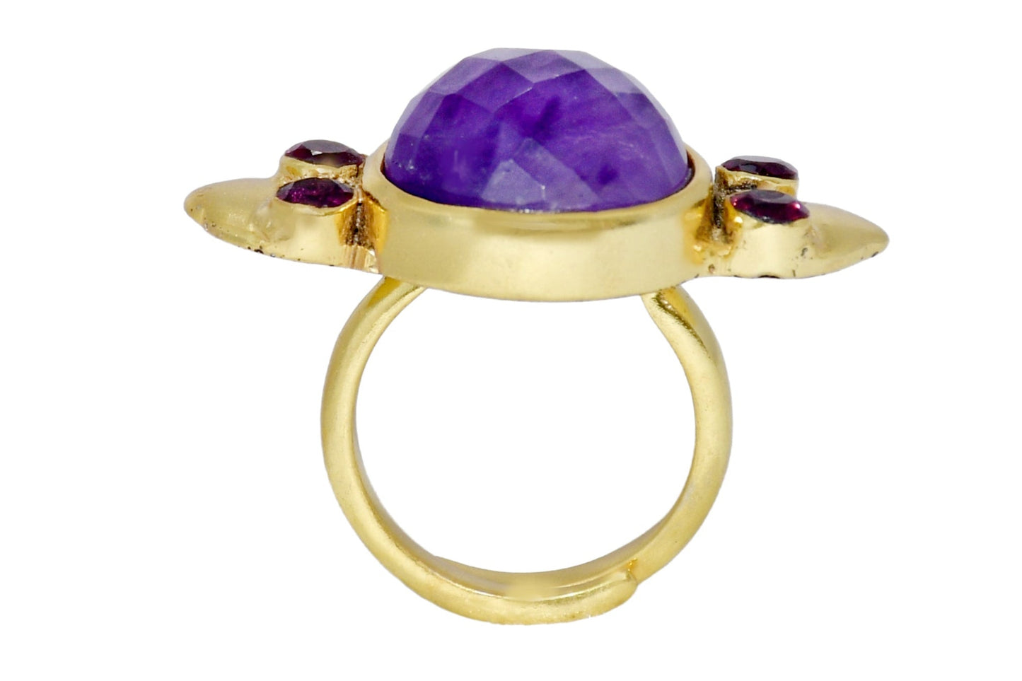 Handmade Amethyst cocktail ring