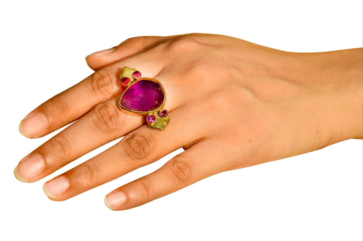 Handmade Amethyst cocktail ring2