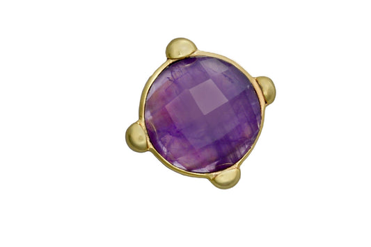 Handmade Amethyst gemstone ring
