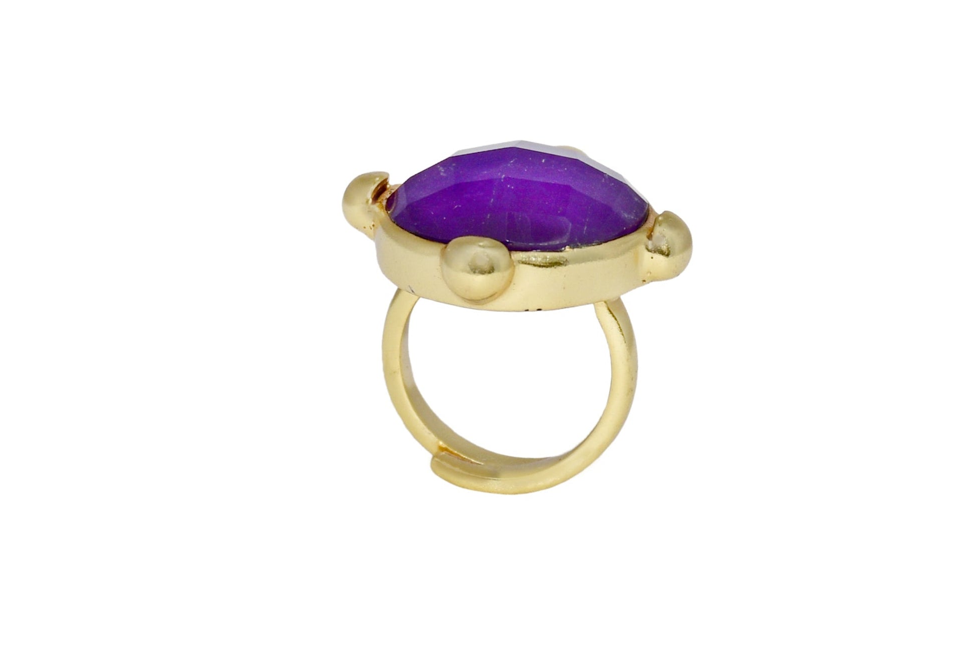 Handmade Amethyst gemstone ring2