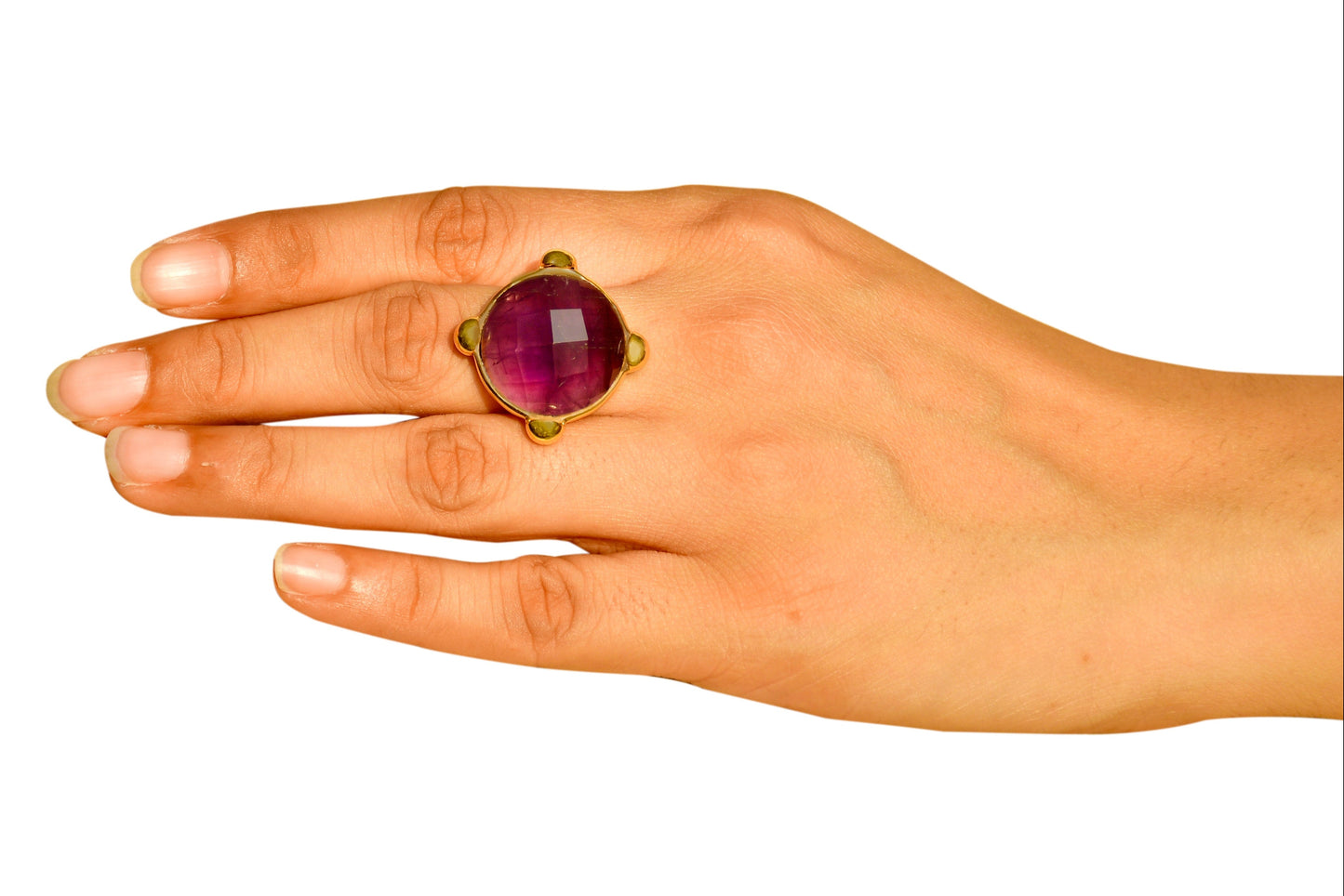 Handmade Amethyst gemstone ring3