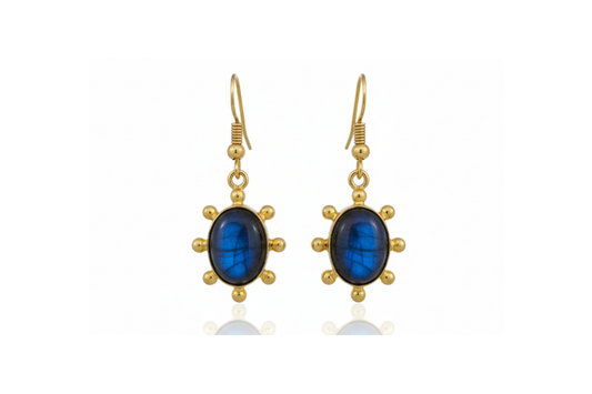 Handmade Labradorite Rava Drop Earring