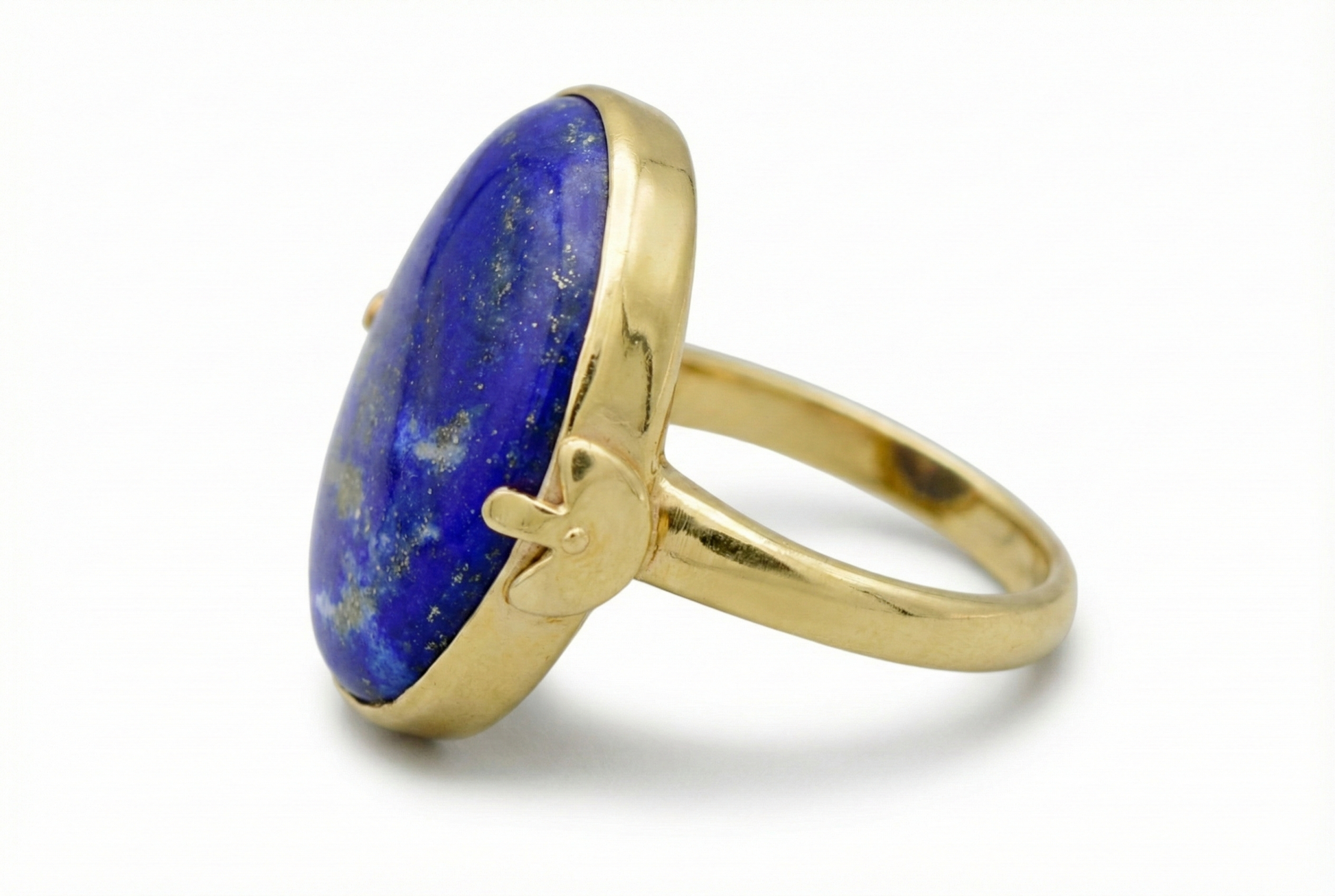 Handmade Lapis Lazuli Floral Ring
