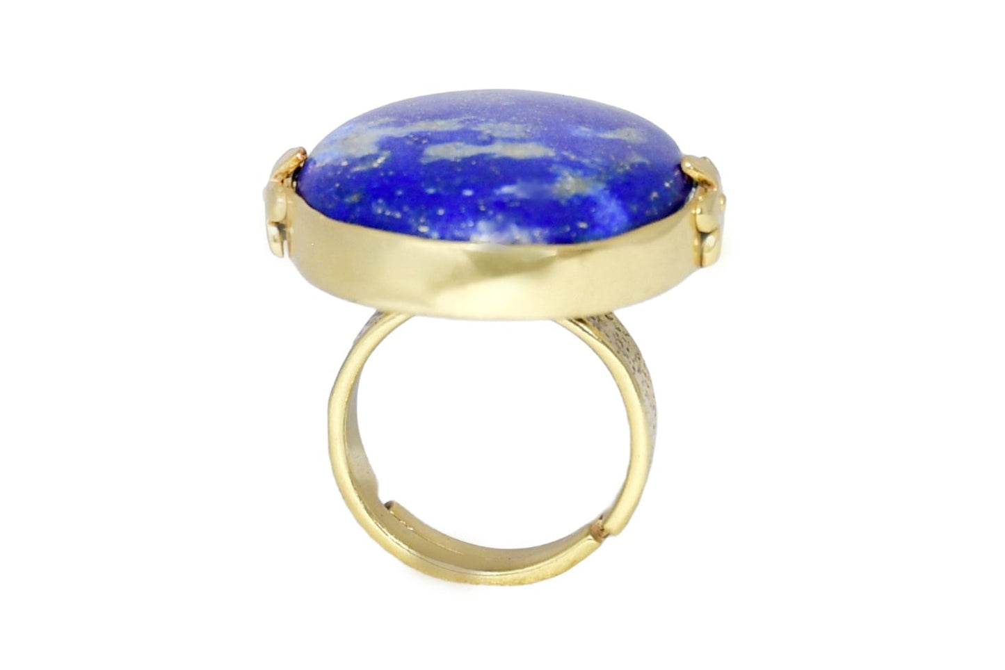 Handmade Lapis Lazuli Floral Ring1