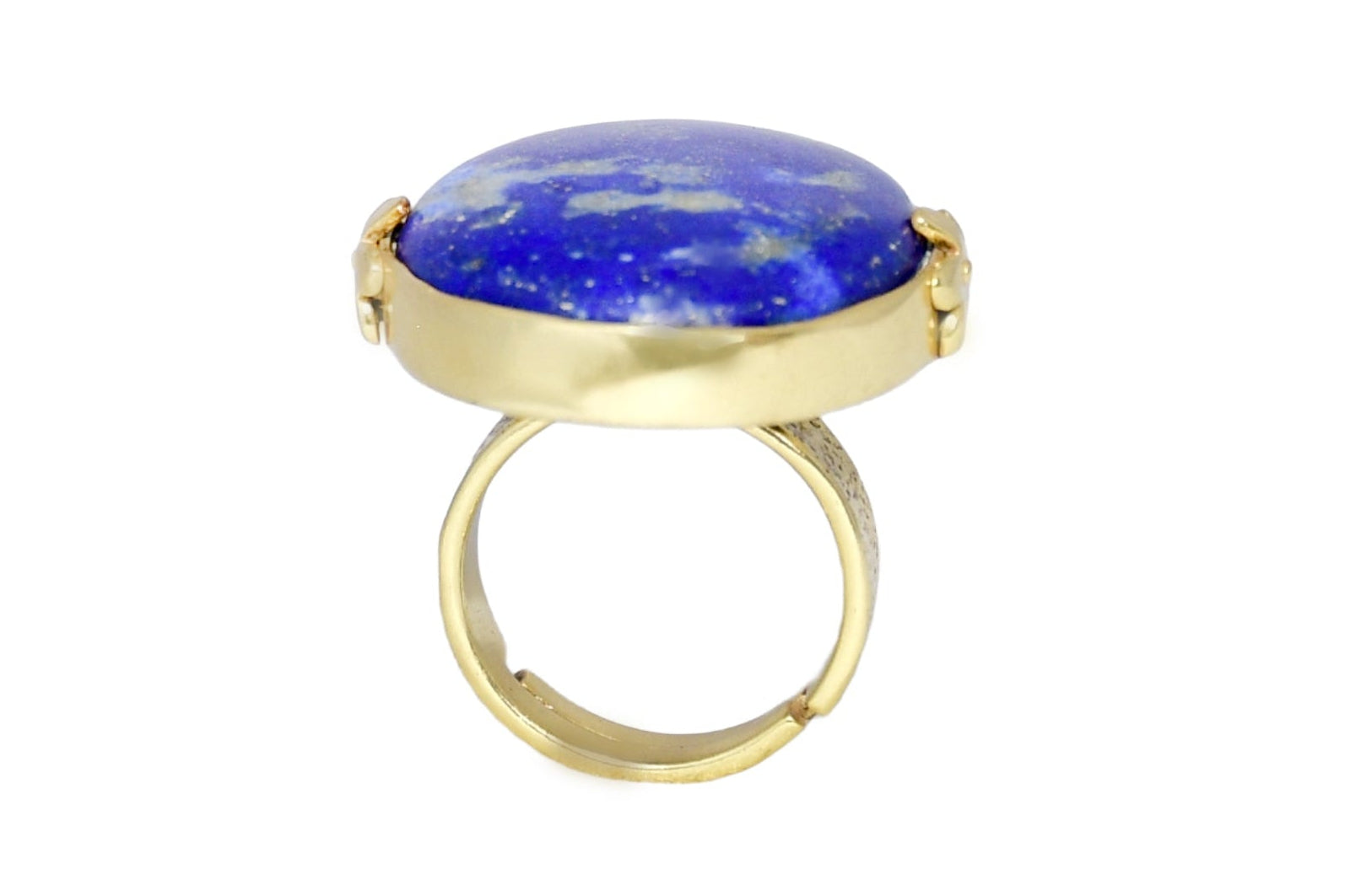 Handmade Lapis Lazuli Floral Ring1