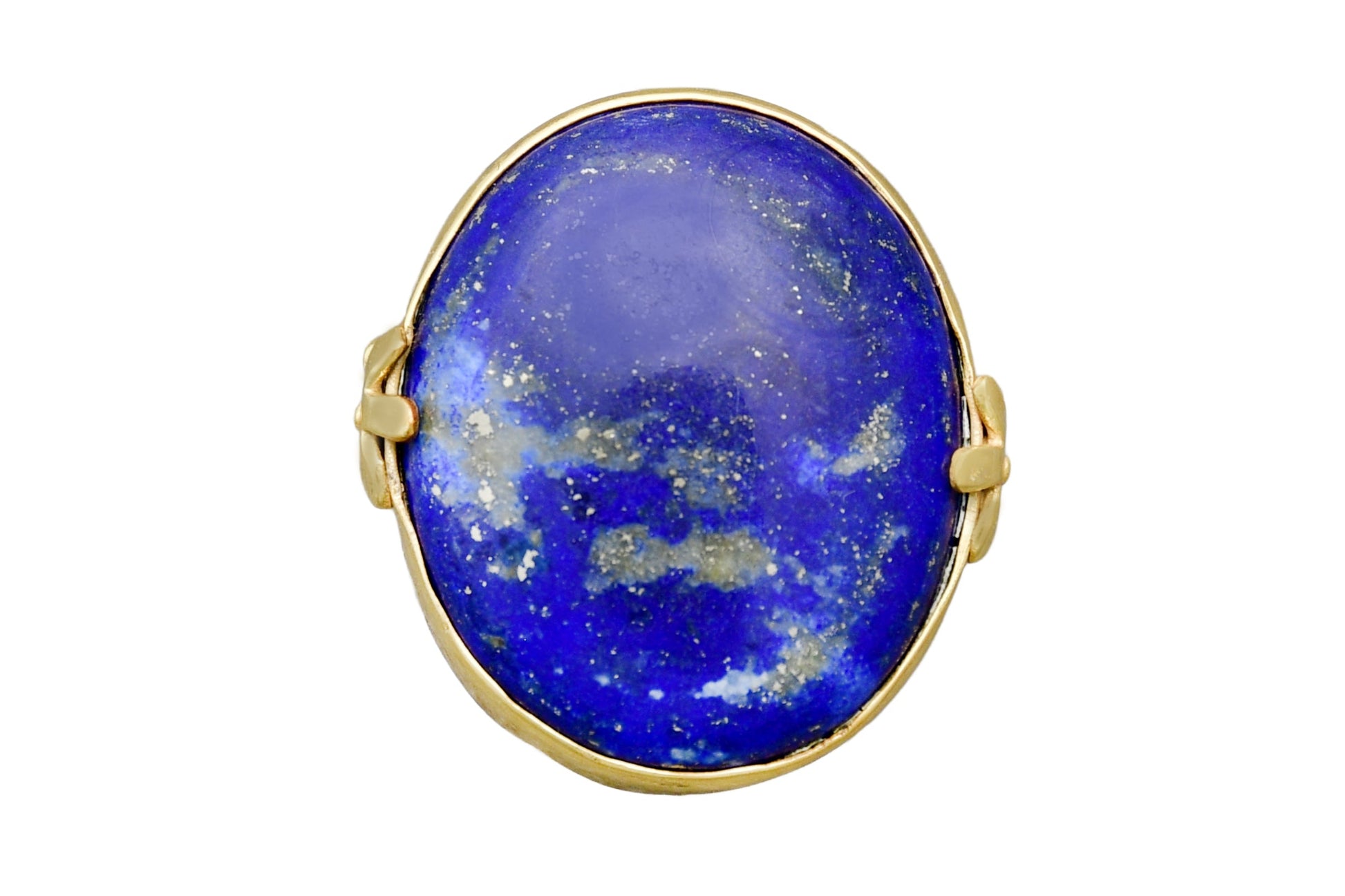 Handmade Lapis Lazuli Floral Ring3