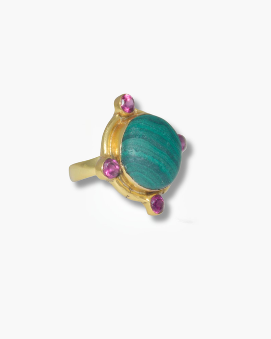 Handmade Malachite Natural Ring