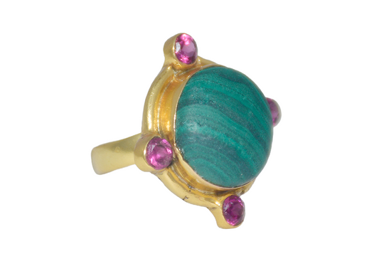 Handmade Malachite Natural Ring1