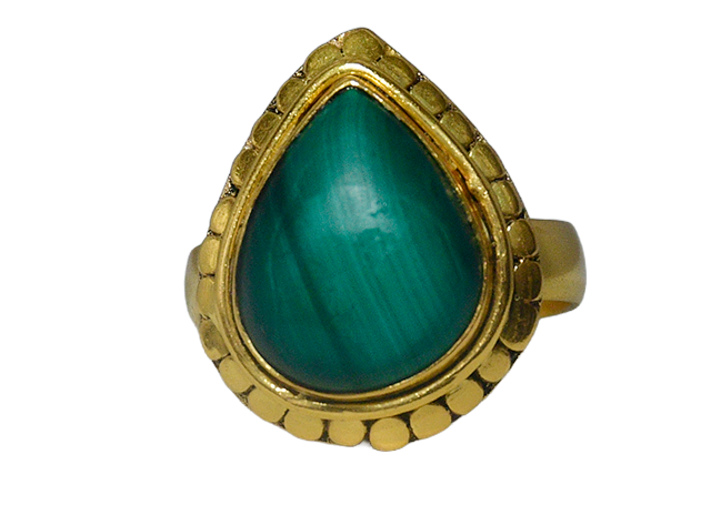 Handmade Malachite Natural Ring2.1