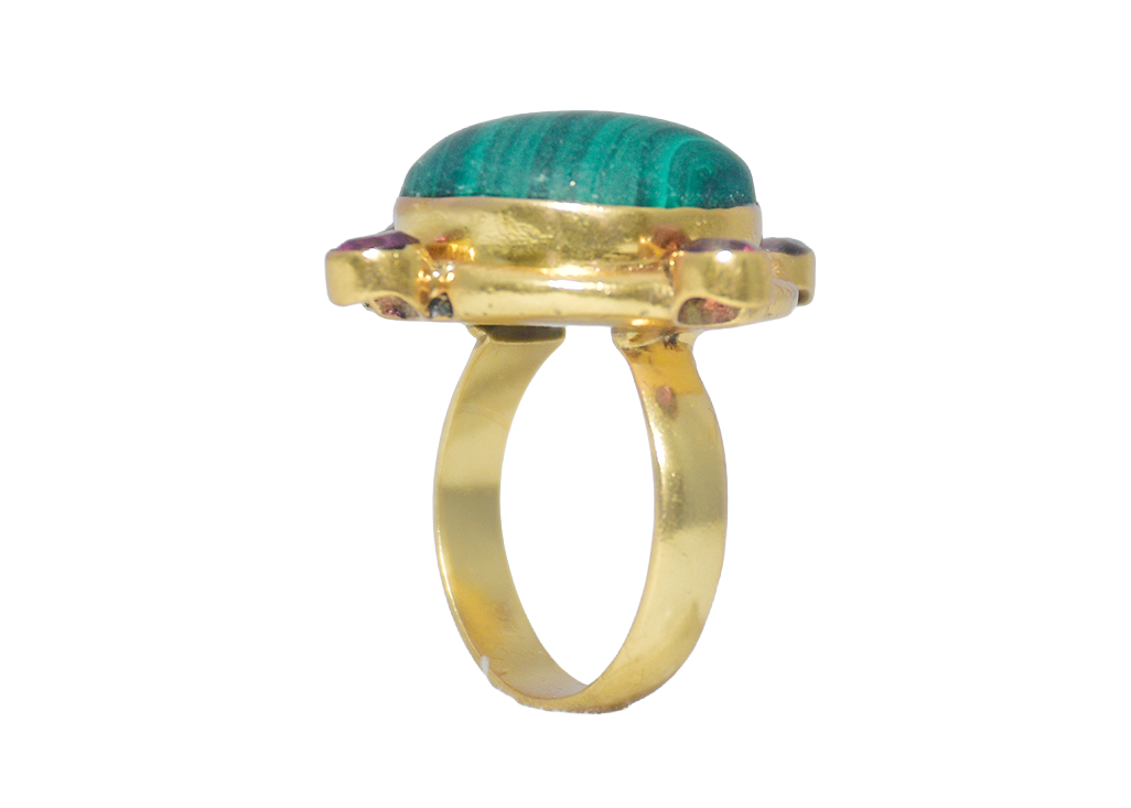 Handmade Malachite Natural Ring3