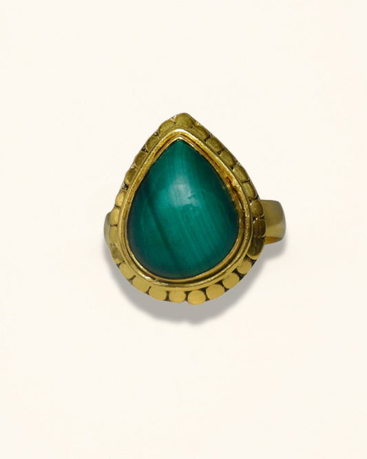 Handmade Malachite Natural Ring