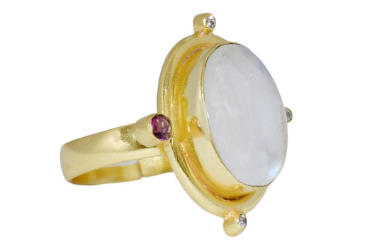 Handmade Moonstone Elegance Ring