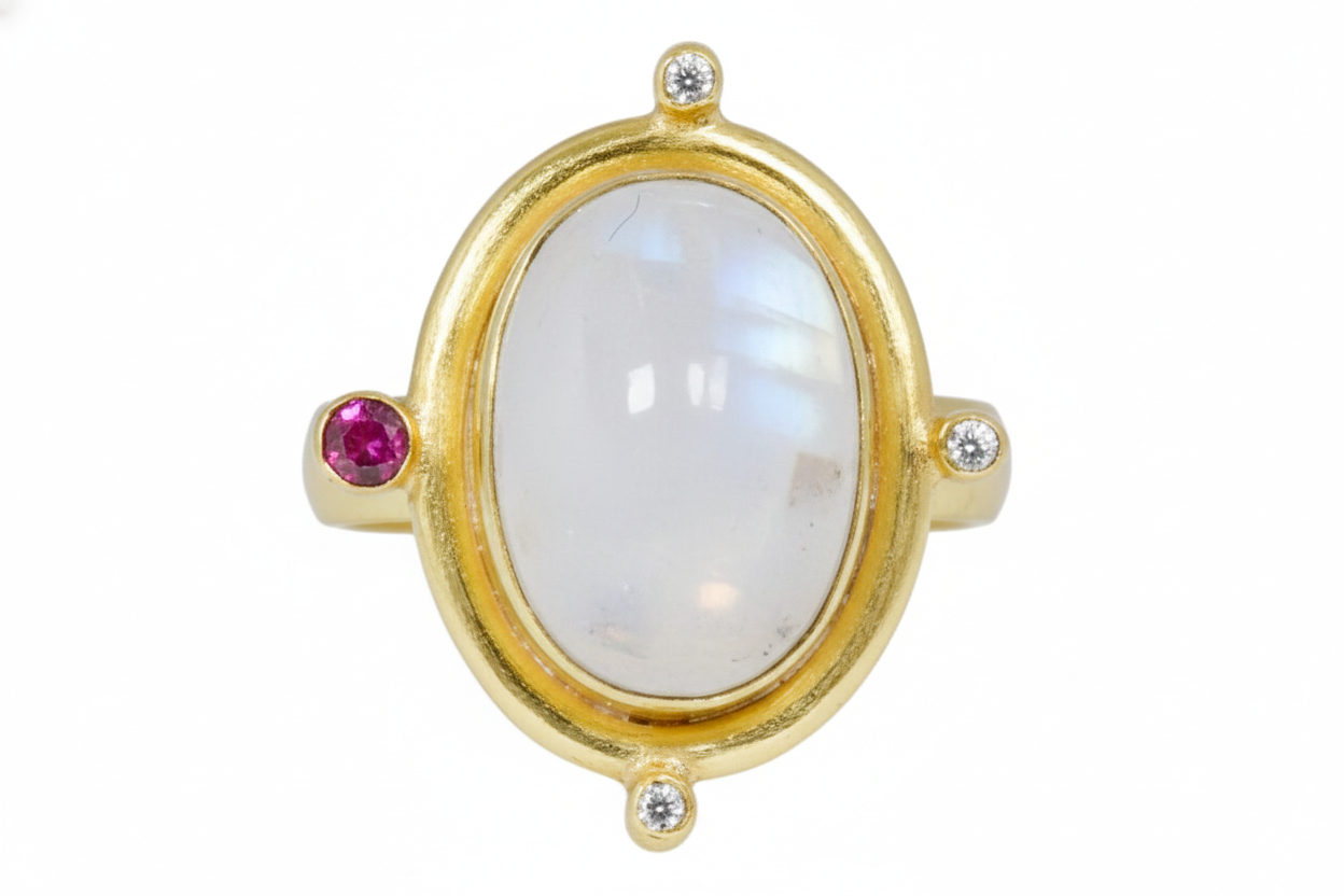 Handmade Moonstone Elegance Ring