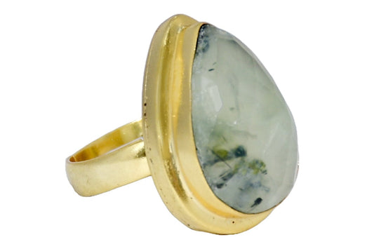 Handmade Rutilated quartz Ring