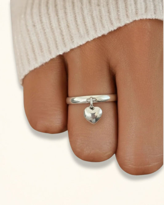Handmade Silver Heart Ring