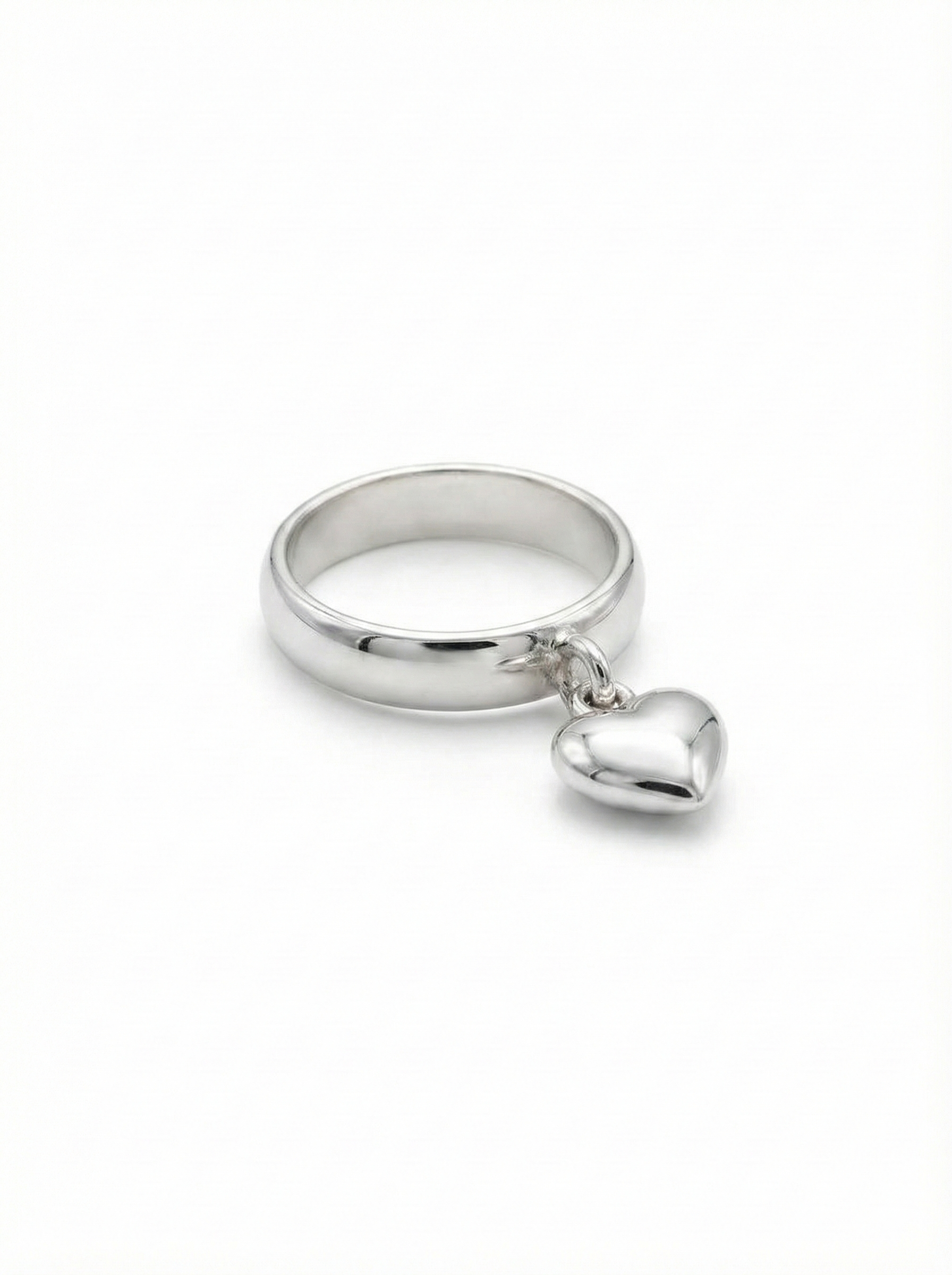 Handmade Sliver Heart Ring 3