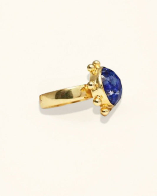 Handmade Sodalite Rava Ring