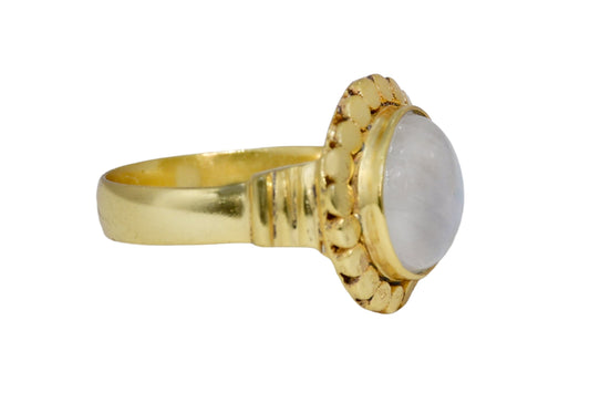 Handmade moonstone ring