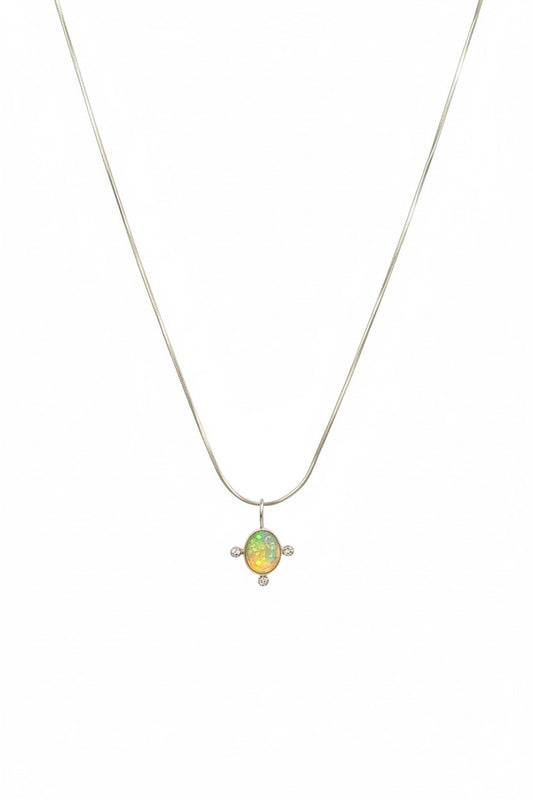 Handmade  Ethiopian Opal pendant