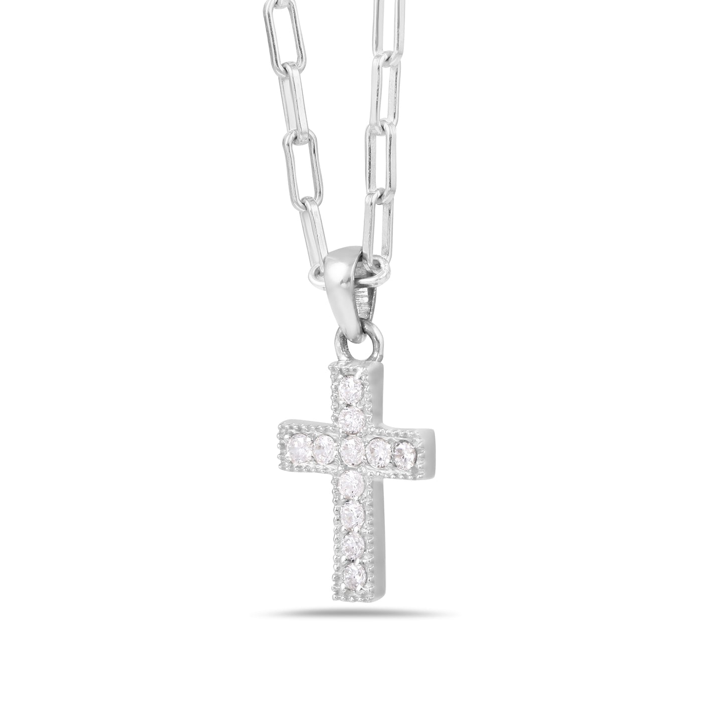 Moissanite Cross pendant1